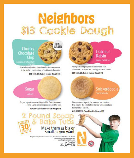 Neighbors $18 Cookie Dough Fundraiser