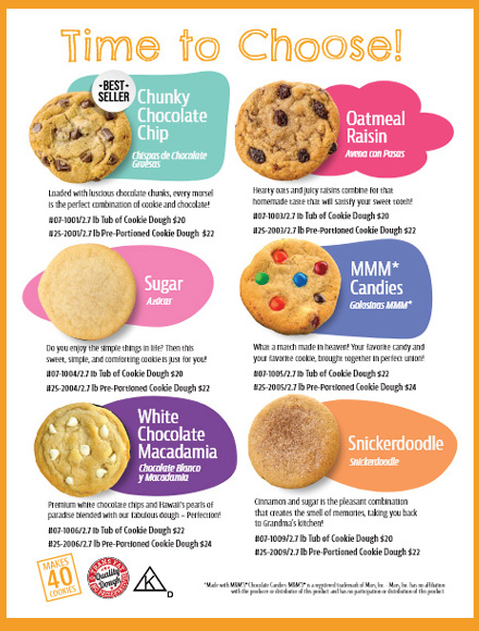 Cookie Dough Flavor Choices
