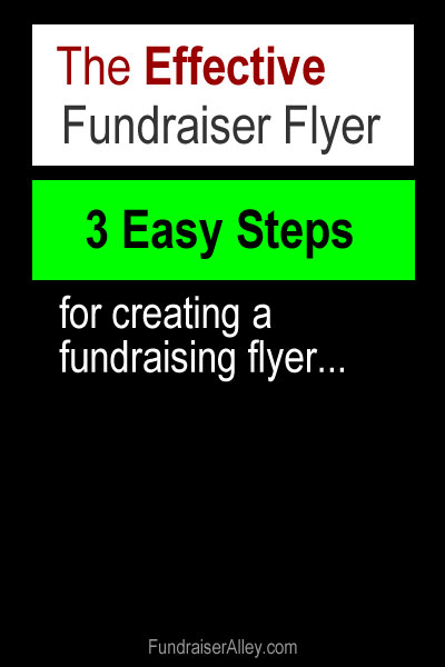 The Effective Fundraiser Flyer - 3 Easy Steps for Creating a Fundraising Flyer