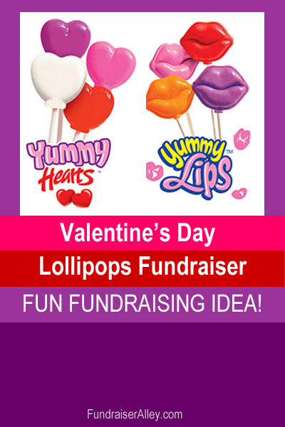 Valentines Day Lollipops Fundraiser, Fun Fundraising Idea