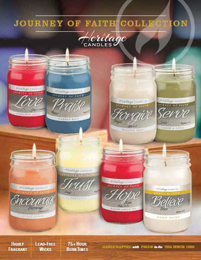 Heritage Candles, Journey of Faith Collection, Brochure Fundraiser