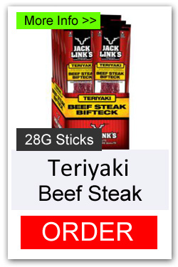 28g Teriyaki Beef Steak Jerky - More Info/Order