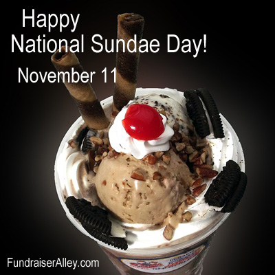 November 11 - National Sundae Day