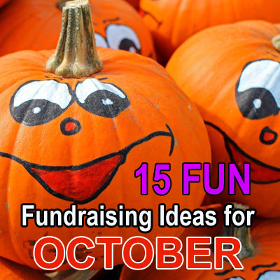 15 FUN Fundraising Ideas for October