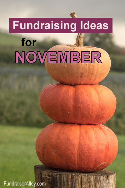 Fundraising Ideas for November