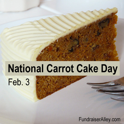 National Carrot Cake Day, Feb 3