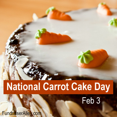 National Carrot Cake Day, Feb 3