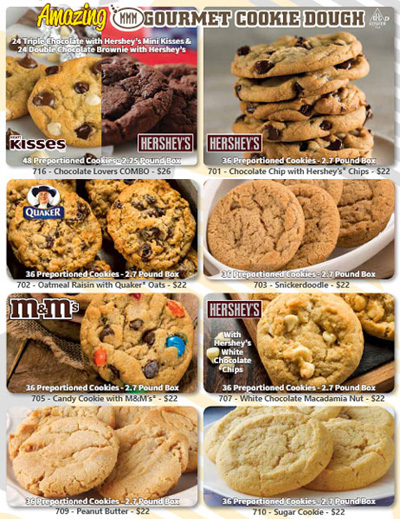 Amazing Cookie Dough Single-Sheet Order-Taker Fundraiser