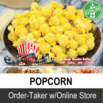 Popcorn Order-Taker with Online Store