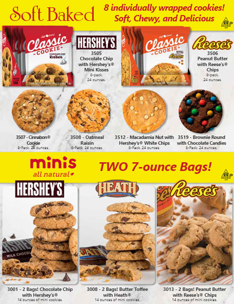 Soft Bake and Mini Cookies Single-Sheet Order-Taker Brochure