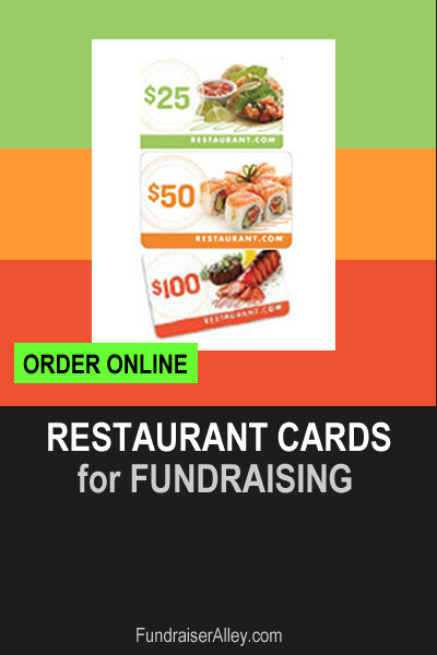 Restaurant Cards for Fundraising, Order Online