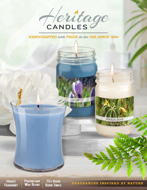 Heritage Candles Earth Collection Brochure, Pg 1