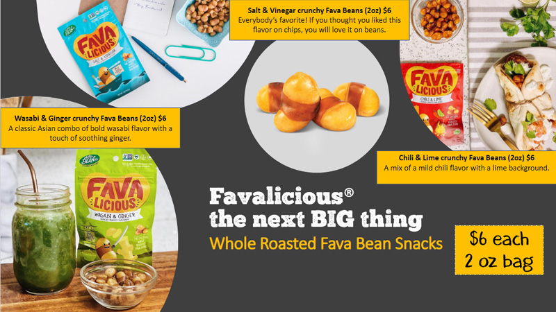Favalicious Snacks Fundraiser Brochure