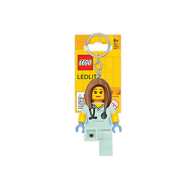 Classic LEGO Nurse Keychain for Fundraising