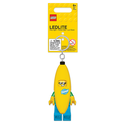Iconic LEGO Banana Guy LED Keychain for Fundraising