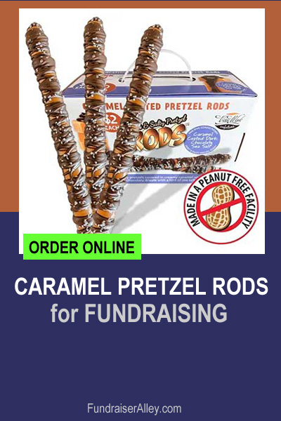 Caramel Pretzel Rods for Fundraising - Order Online