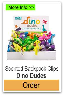 Dino Dudes Backpack Clips