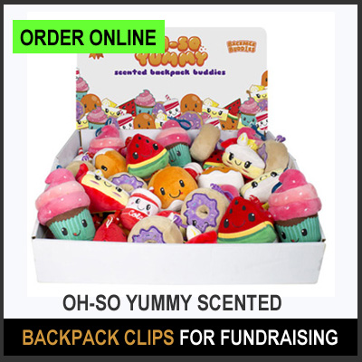 Oh-So Yummy Scented Backpack Clips for Fundraising