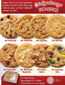 Otis Spunkmeyer Cookie Dough Single Sheet Brochure