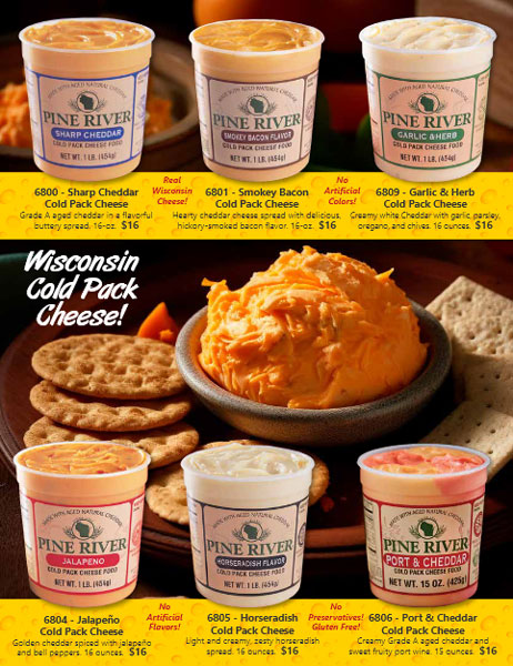 Pine River Cold Pack Cheese Order-Taker Brochure